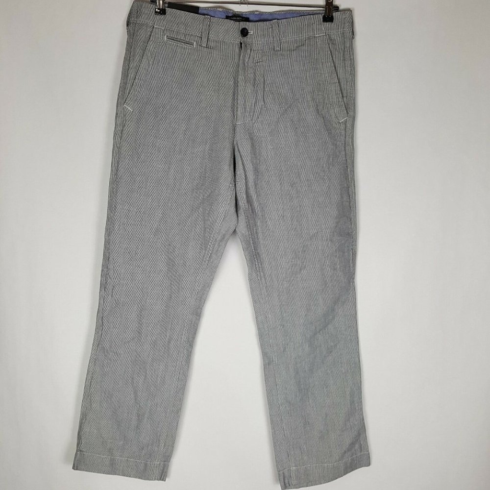 NEW Banana Republic 35x32 Linen Pants Men $69 Blue